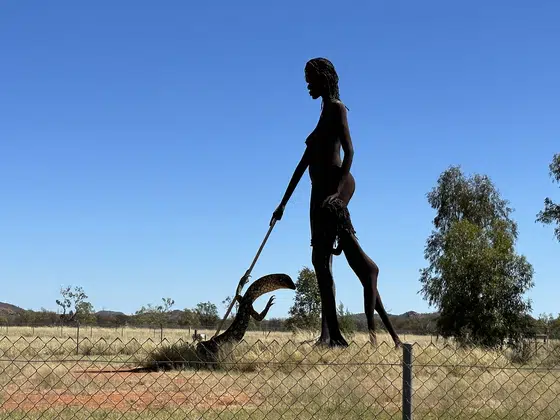 Outback Statue Silhouette