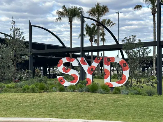 Sydney Sign Garden Arrival