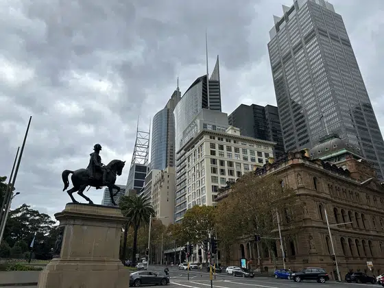 Sydney City Skyline Sandstone Contrast