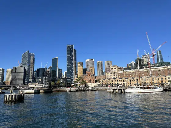 Sydney Harbour Blue Sky Skyline
