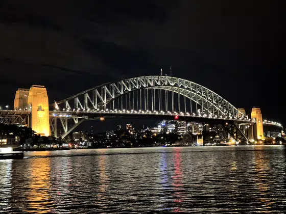 Sydney Harbour Bridge Night Panorama
