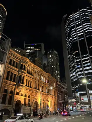 Sydney Night Heritage Street Buildings