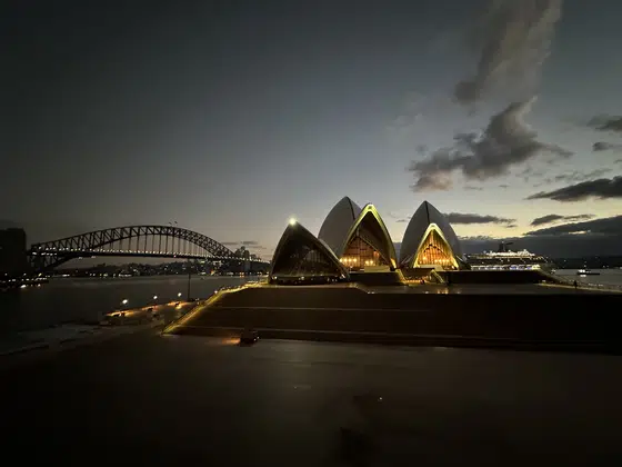 Sydney Opera House Dusk Wide