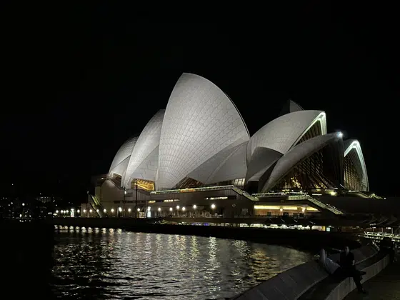 Sydney Opera House Night Waterfront