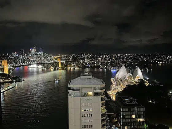 Sydney Rooftop Opera House Harbour Night