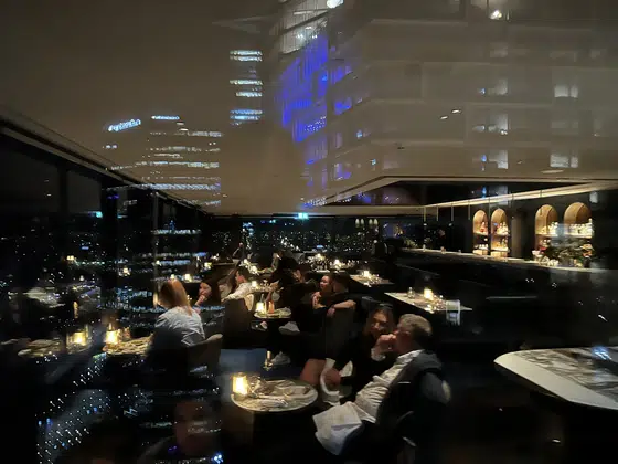 Sydney Rooftop Restaurant Night Dining