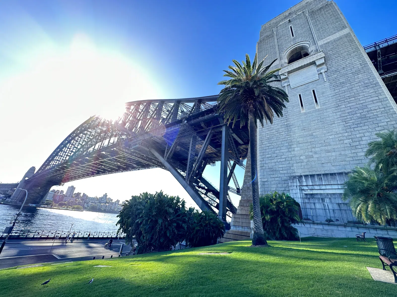 Sun through Sydney Harbour Bridge arch