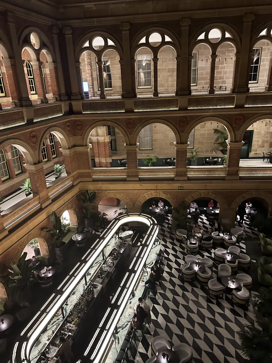 Queen Victoria Building interior arches in Sydney